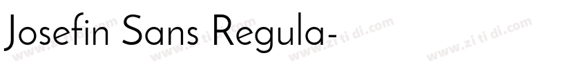 Josefin Sans Regula字体转换